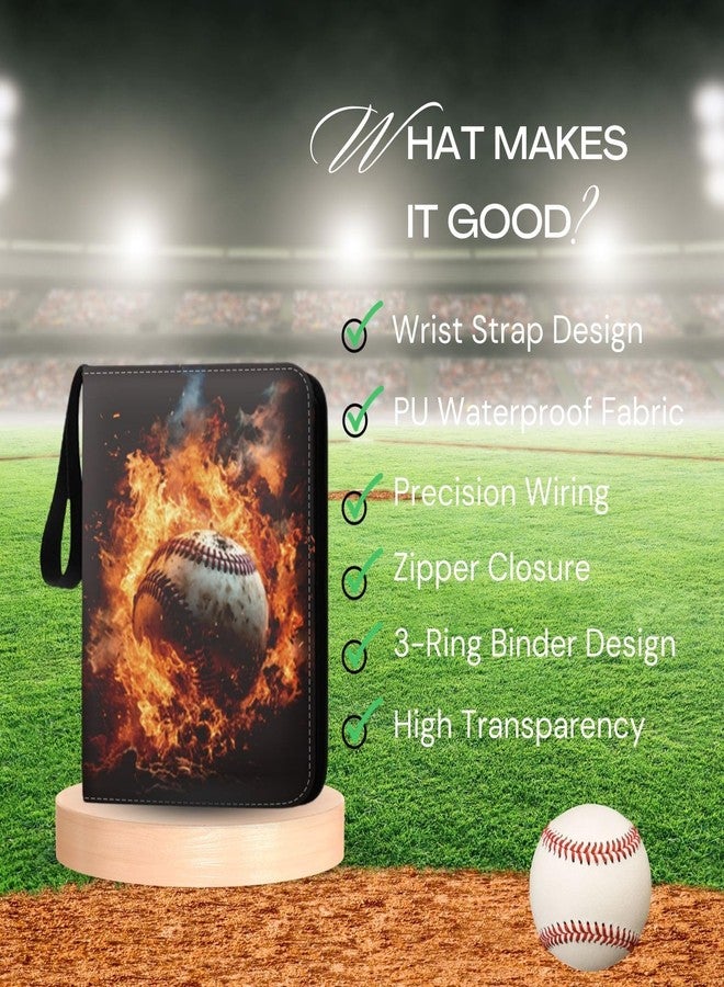 CHIMORY Baseball Card Binder 900 Pockets, Trading Card Collection Sports Card Binder with 50 Removable Sleeves, Double Sided Pocket Sport Card Holder PU Leather Collectible Trading Card Albums Storage - Image 2